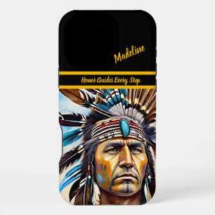 Tribal Memo Feuer: Eingeborenen-Stil iPhone 16 Pro Max Hülle