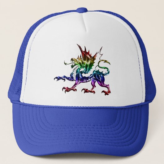 Tribal Metallic Dragon Hat Truckerkappe (Vorderseite)