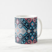 Tribal mexican Vintage ethnisch nahtlose Muster Kaffeetasse (VorderseiteRechts)