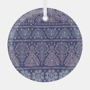 Tribal-Mexikanisch, ethnisches nahtloses Muster. Ornament Aus Glas
