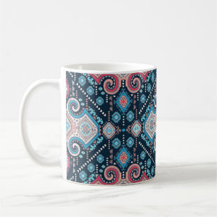 Tribal mexikanisches vintage-ethnisches nahtloses kaffeetasse