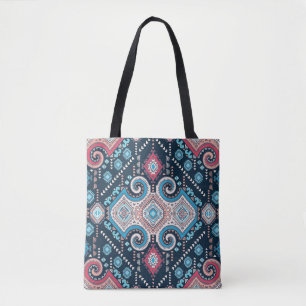 Tribal mexikanisches vintage-ethnisches nahtloses tasche