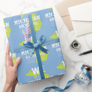 Tribal Michigan Michigama Great Waters Up North Geschenkpapier