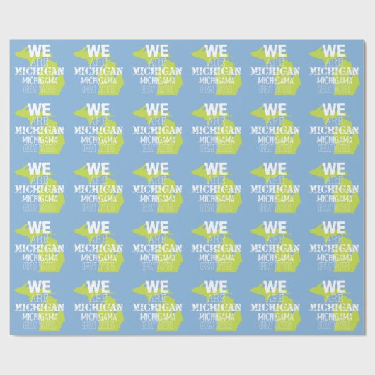 Tribal Michigan Michigama Great Waters Up North Geschenkpapier (Flach)