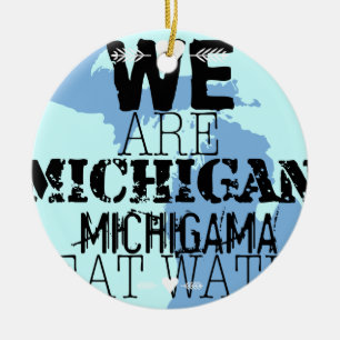 Tribal Michigan Michigama Great Waters Up North Keramikornament