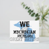 Tribal Michigan Michigama Great Waters Up North Postkarte (Stehend Vorderseite)