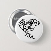 Tribal mit Drache Button (Vorne & Hinten)