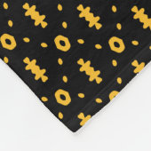 Tribal Modern Mudcloth Muster Fleece Blanket (Ecke)