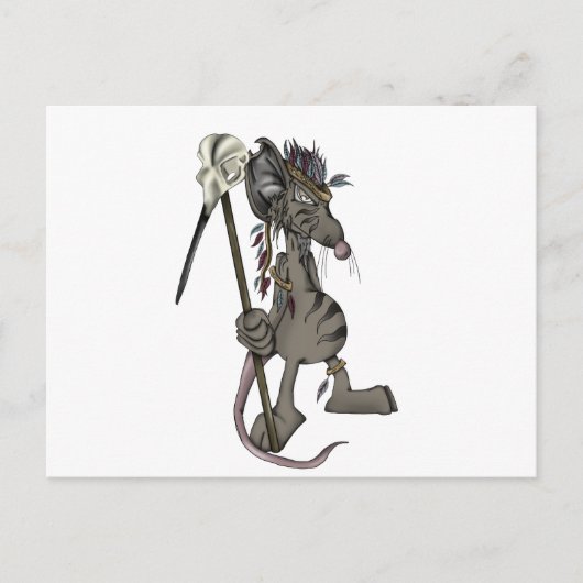 Tribal Mouse Postkarte (Vorderseite)