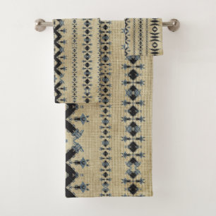 Tribal Mud Cloth 01 Badhandtuch Set