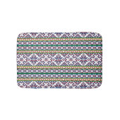 Tribal Multicfarbenes altes Symbol Folkloredesign Badematte (Vorderseite)