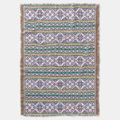 Tribal Multicfarbenes altes Symbol Folkloredesign Decke (Vorderseite Vertikal)