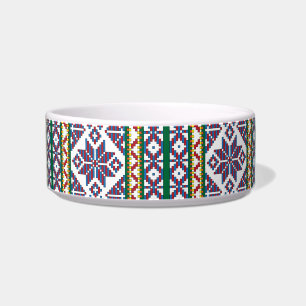 Tribal Multicfarbenes altes Symbol Folkloredesign Napf