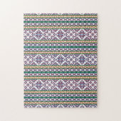 Tribal Multicfarbenes altes Symbol Folkloredesign Puzzle (Vertikal)