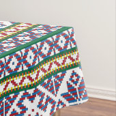 Tribal Multicfarbenes altes Symbol Folkloredesign Tischdecke (Beispiel)