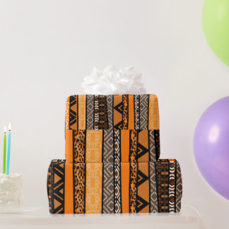 Tribal Muster Mix Geschenkpapier