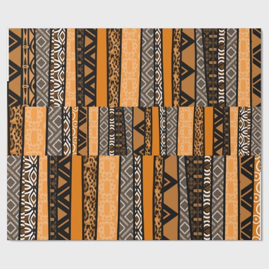 Tribal Muster Mix Geschenkpapier (Flach)