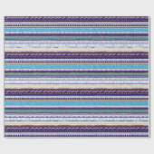 Tribal Muster Mix Wrapping Paper Geschenkpapier (Flach)
