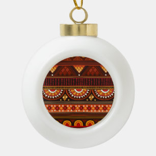 Tribal nahtlos Design für verschiedene Zwecke. Keramik Kugel-Ornament