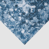 Tribal Native Art White Dark Classic Blue Design Seidenpapier (Ausschnitt)