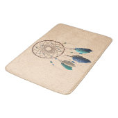 Tribal Native Dream Catcher Badematte (Schrägansicht)