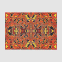 Tribal Native Orange Yellow Boho Western Muster