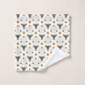 Tribal neutrales geometrisches Muster Badhandtuch Set (Waschlappen)