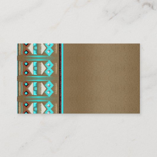 Tribal New Mexico Feather Business Cards Visitenkarte (Vorderseite)
