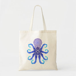 Tribal Octopus Twilight Blues Tragetasche