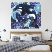 Tribal Orca Leinwanddruck (Insitu (Schlafzimmer))