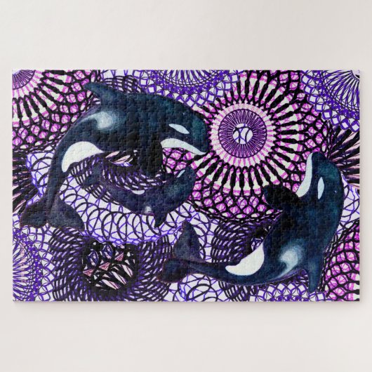 Tribal Orca Puzzle (Horizontal)