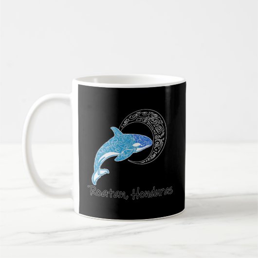 Tribal Orca Roatan Honduras Kaffeetasse (Links)