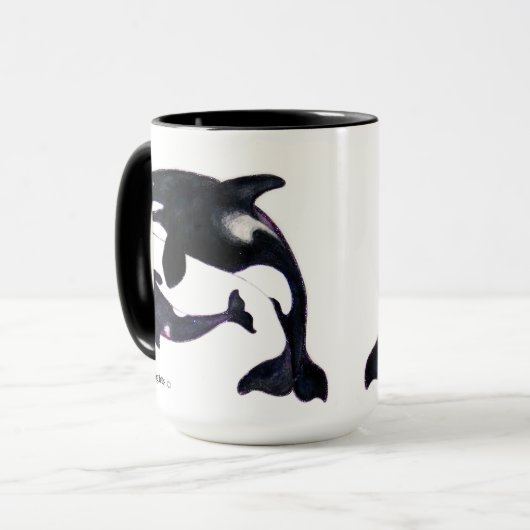 Tribal Orca Tasse (Vorderseite Links)