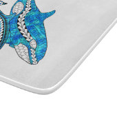 Tribal Orca Whales Schneidebrett (Ecke)