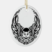 Tribal Owl Keramikornament (Rechts)