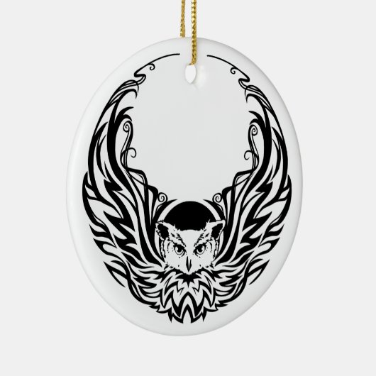 Tribal Owl Keramikornament (Rechts)