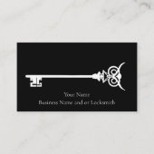 Tribal Owl Skeleton Key Locksmith Visitenkarte (Vorderseite)