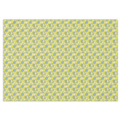 Tribal Paisley Pattern Lemon Yellow Turquoise Tischdecke (Vorderseite (Horizontal))