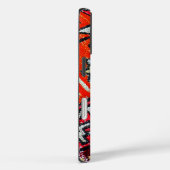 Tribal Patchwork Red Kilim Pattern Phone Case (Rückseite / Rechts)