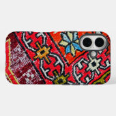 Tribal Patchwork Red Kilim Pattern Phone Case (Rückseite (Horizontal))