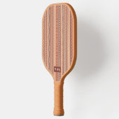 Tribal pattern custom monogram pickleball schläger (Links)
