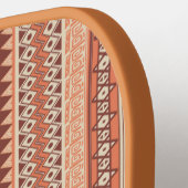 Tribal pattern custom monogram pickleball schläger (Linke Seite)