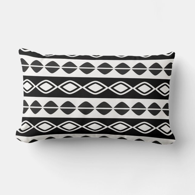 Tribal Pattern Lumbar Pillow Lendenkissen (Vorderseite)