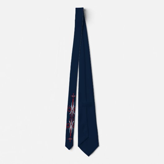 Tribal Pattern Necktie Krawatte (Rückseite)