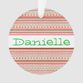 Tribal pattern personalized ornament (Vorderseite)