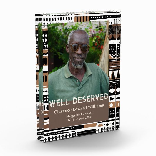 Tribal Patterns Retirement Gift for Black Dad Fotoblock (Links)