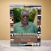 Tribal Patterns Retirement Gift for Black Dad Fotoblock