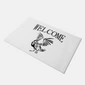 Tribal Pelican Art Fußmatte (Schrägansicht)