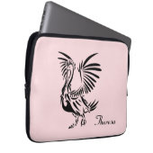 Tribal Pelican Art in Pink Laptopschutzhülle (Vorne Rechts)