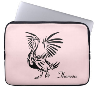 Tribal Pelican Art in Pink Laptopschutzhülle
